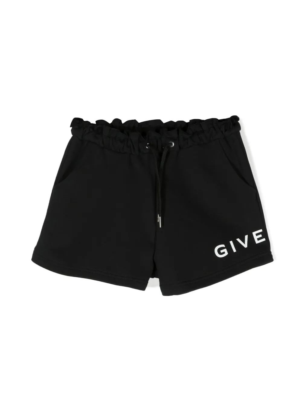 Givenchy Kids' 4g Logo-print Drawstring Shorts In Black