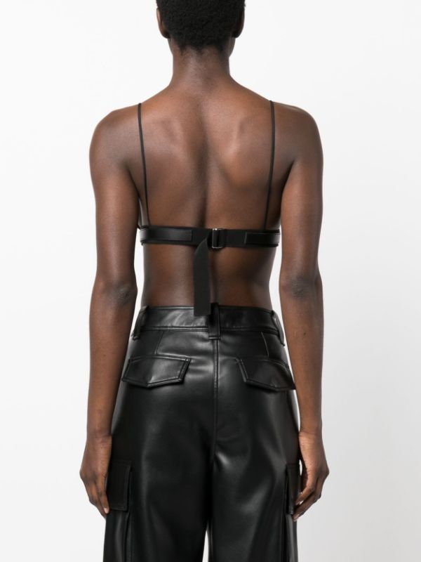 David Koma buckle-detail Bra Top - Farfetch