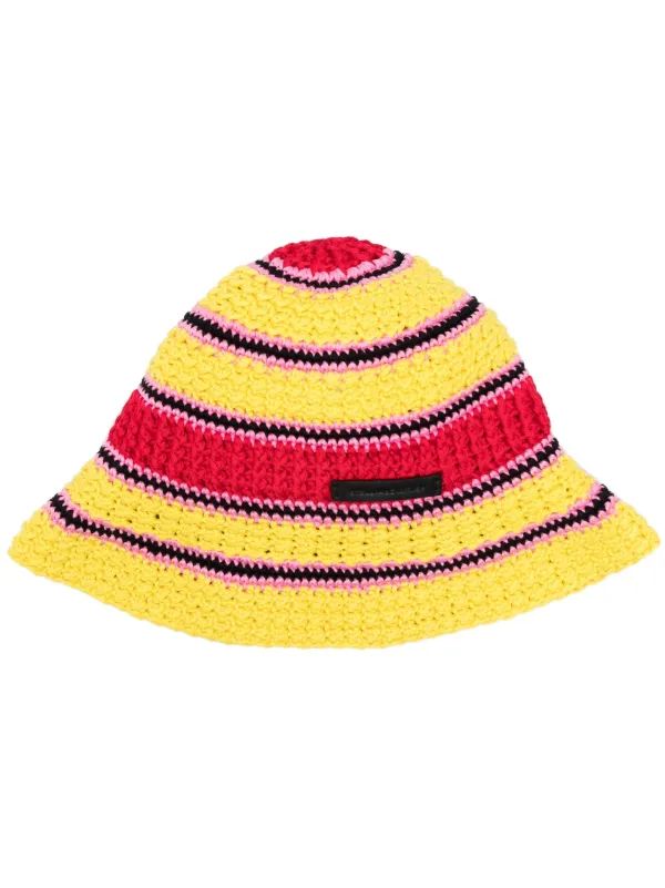 【STELLA MCCARTNEY】クロシェ ニット バケットハット Stella McCartney クロシェニット バケットハット | イエロー