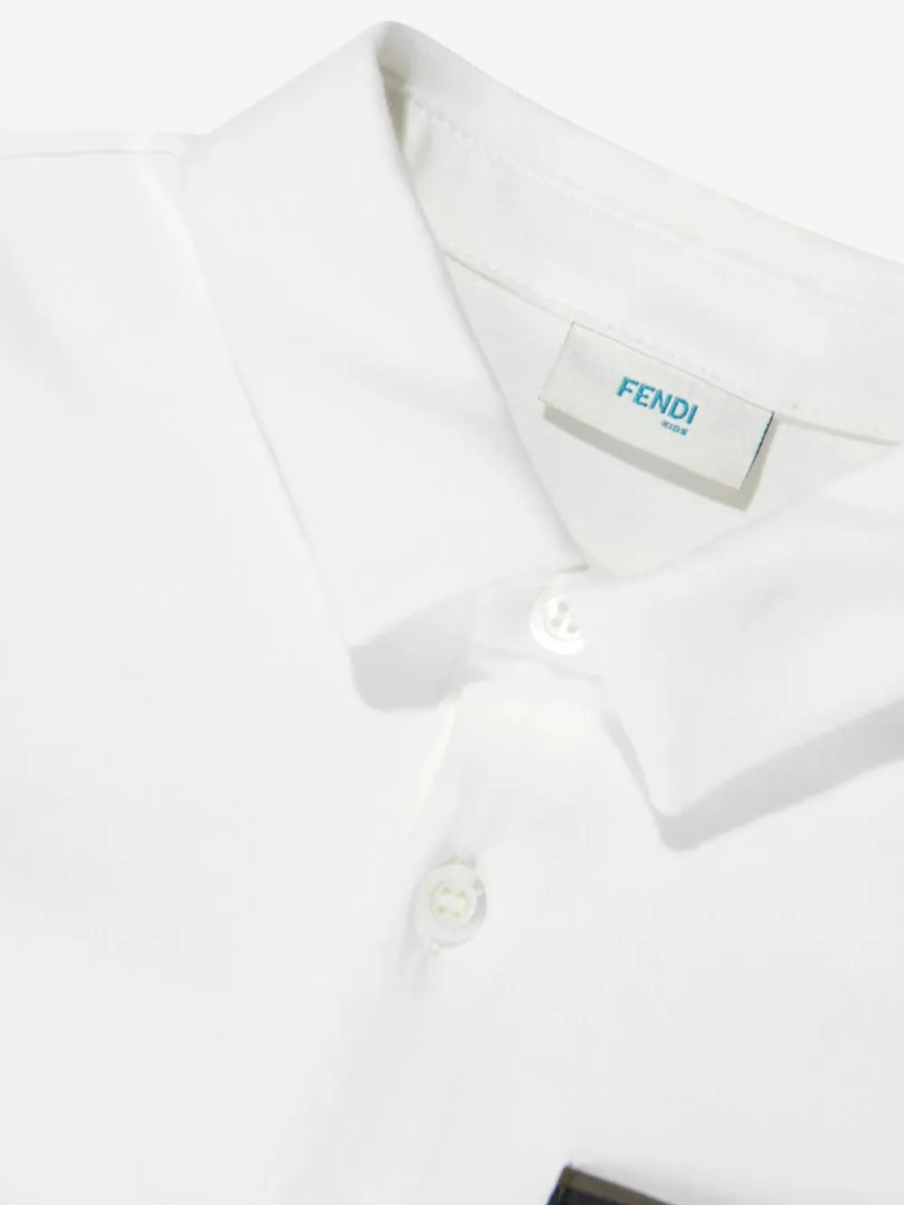 Fendi Kids Baby Boys Polo Shirt Wit