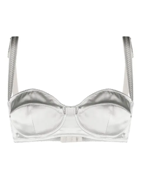 Dolce & Gabbana satin-finish balconette bra