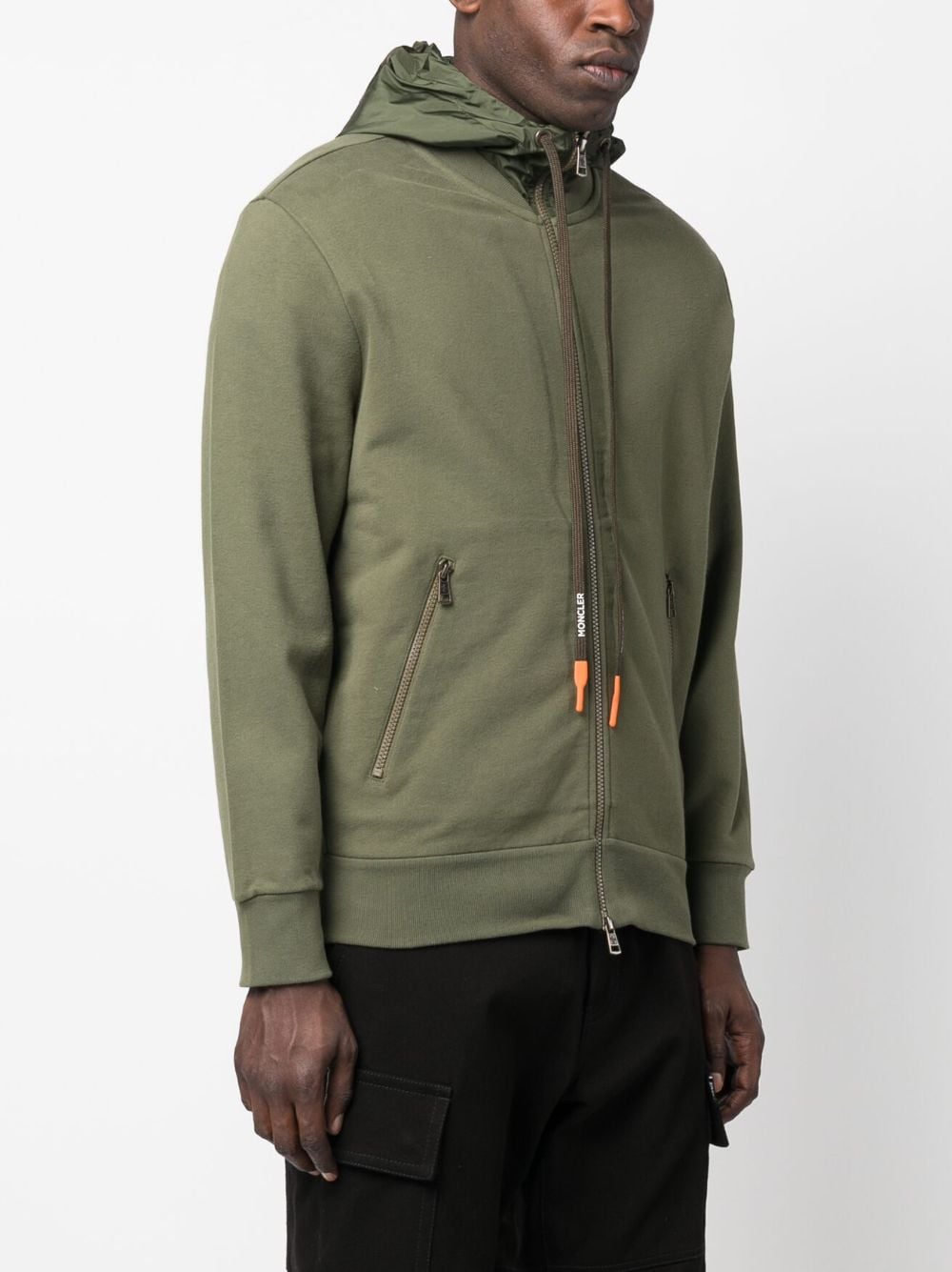 Moncler Logo Patch Zipped Hoodie - Farfetch