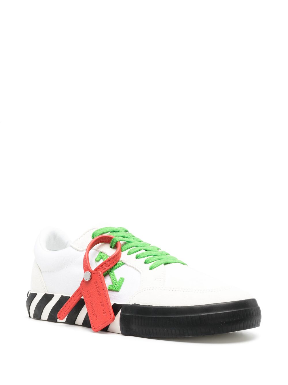 Off-White Low Vulcanized Outlined leren sneakers - Wit