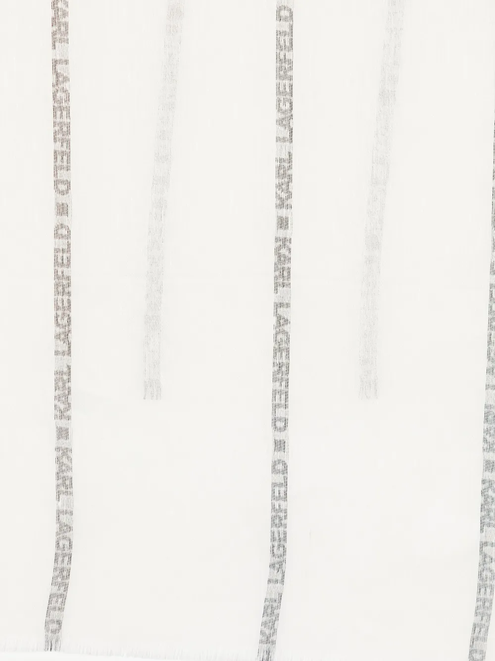 Karl Lagerfeld Sjaal met logoprint - Wit