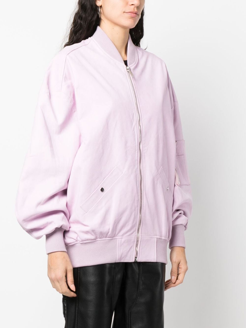 Shop Halfboy Bomber Over Oversize Jacket In Rosa