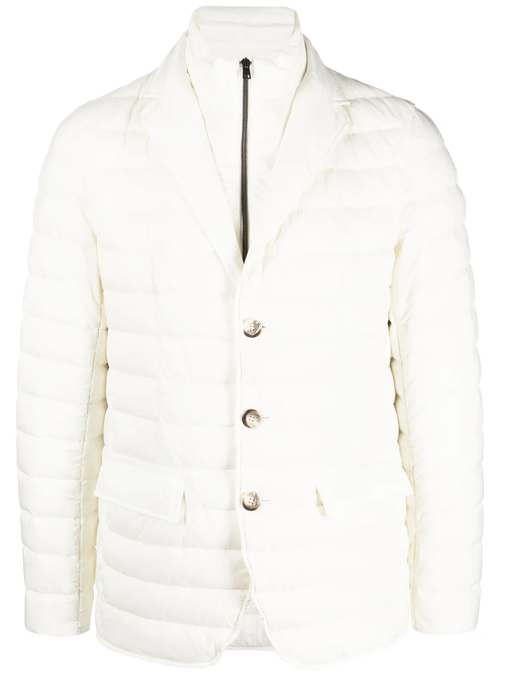 Herno notched-lapels padded jacket - White