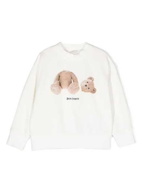 Palm Angels Kids Moletom com estampa de slogan