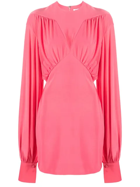 The Attico ruched minidress