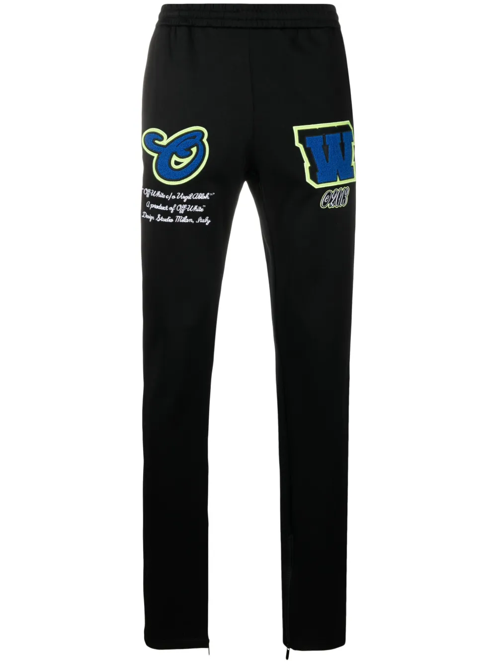 Off-white Diag-stripe Track Pants In Black