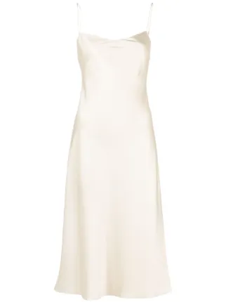 Theory Satin Slip Midi Dress - Farfetch