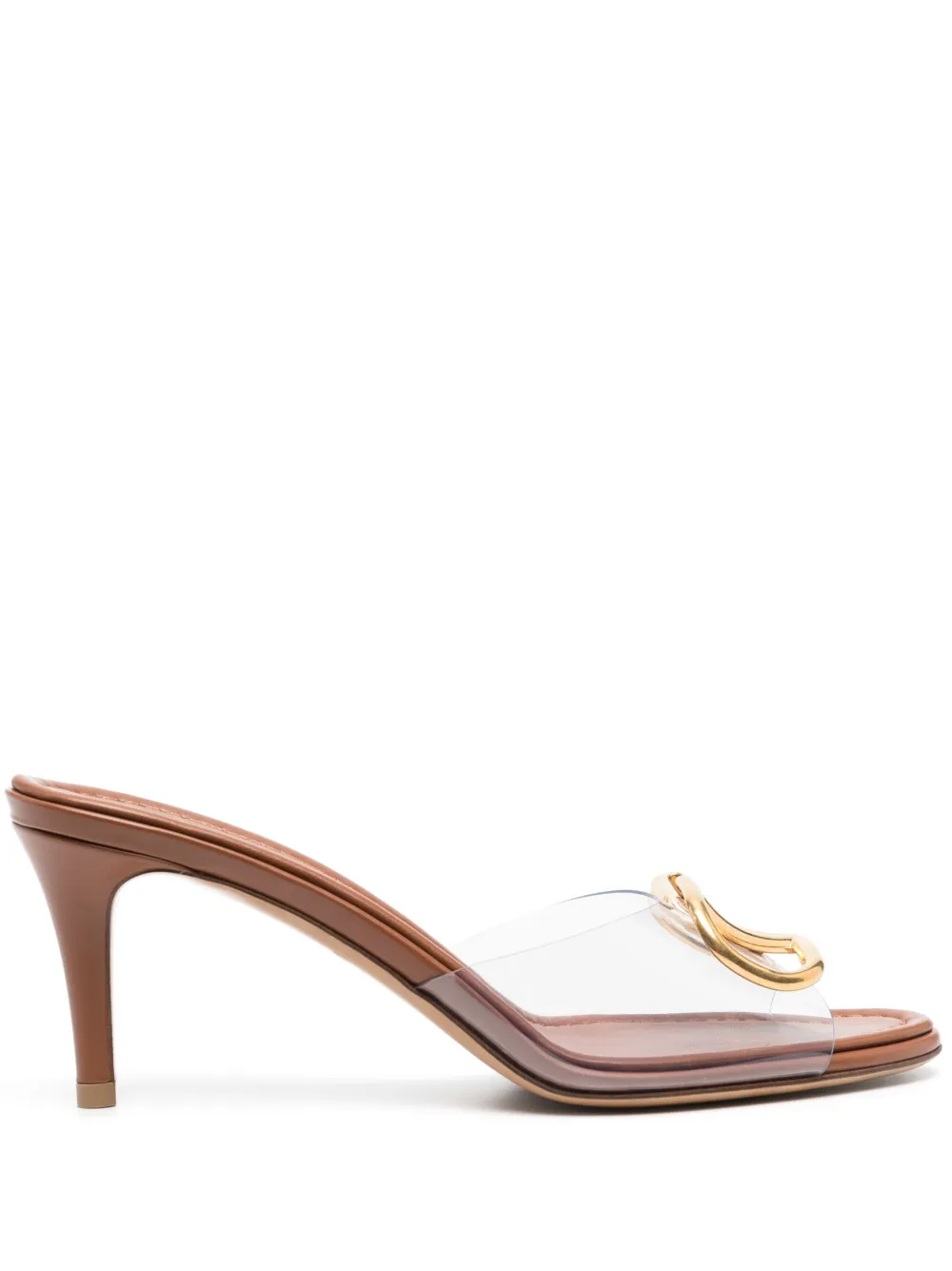 Valentino Garavani Vlogo Signature Open-toe Mules In Nude