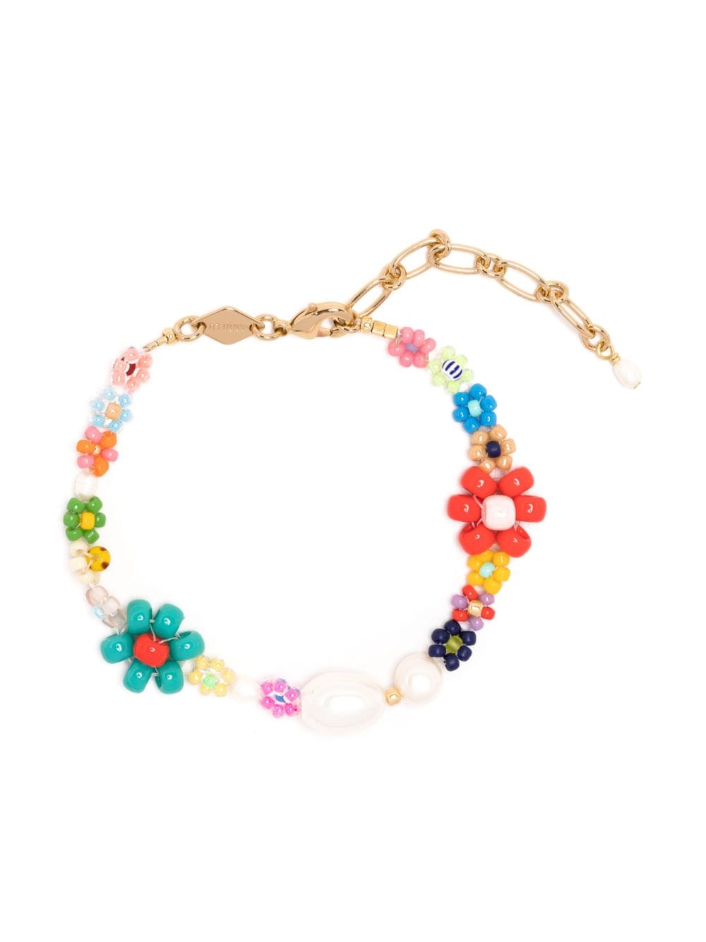 ANNI LU MEXI FLOWER PEARL-DETAIL BRACELET