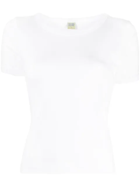 FLORE FLORE playera con cuello redondo