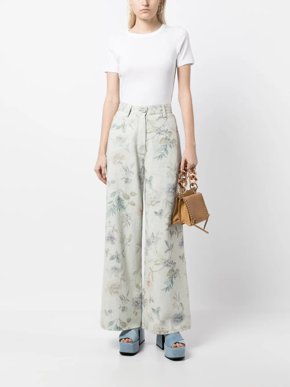 Flore Flore Organic-cotton T-shirt In White