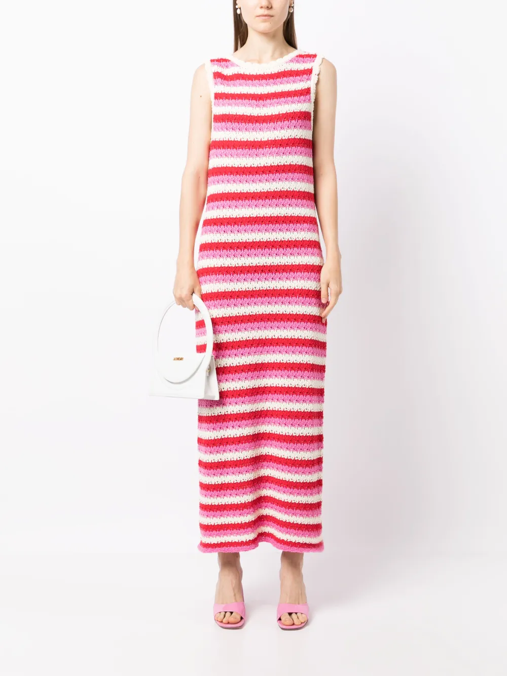 Kitri Gehaakte maxi-jurk - Roze