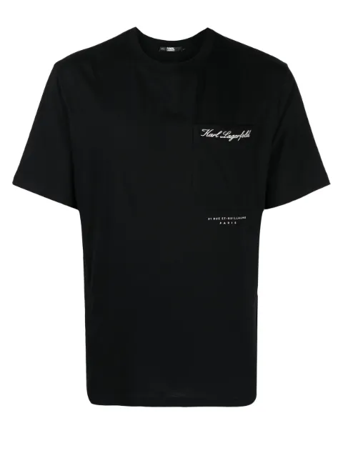 Karl Lagerfeld t-shirt en coton Hotel Karl à logo brodé