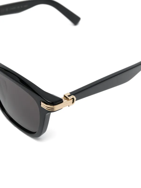 CARTIER スクエアフレムサンクラス CT0225S 001 Cartier Eyewear スクエアフレーム サングラス | ブラック