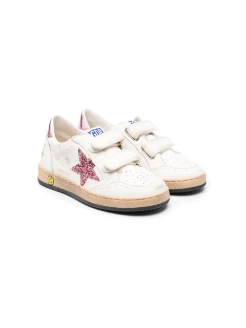 Golden Goose Kids Superstar touch-strap trainers