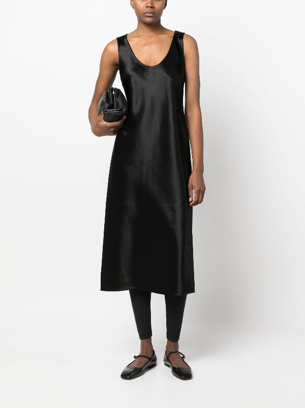 Theory black cheap silk dress