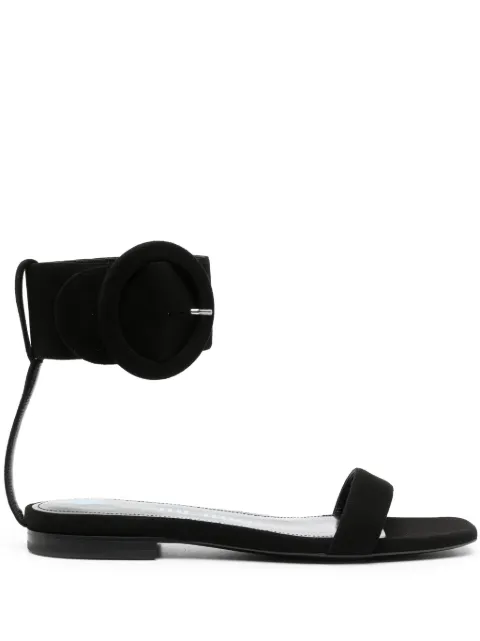 The Attico buckled ankle-strap sandals