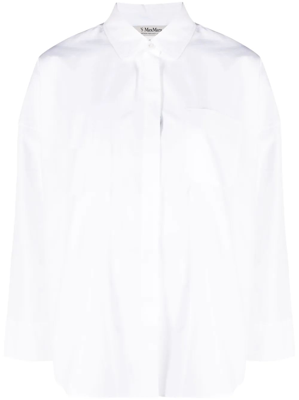 'S Max Mara camisa con hombros caídos | blanco | Image 1