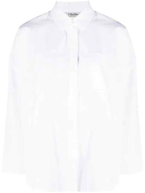 'S Max Mara drop-shoulder cotton shirt