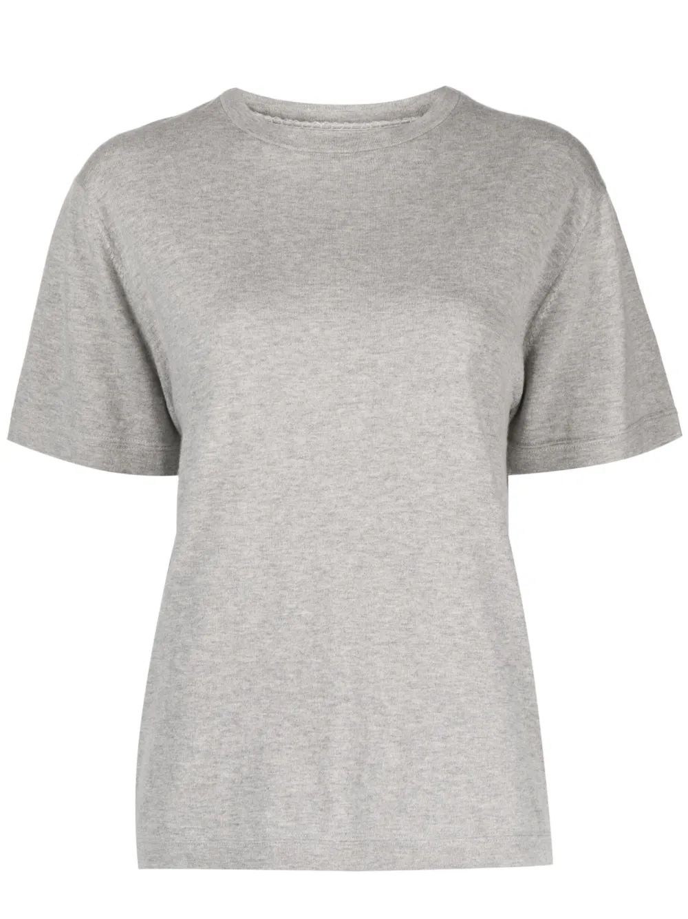 Extreme Cashmere Short-sleeve Cashmere T-shirt In Grau
