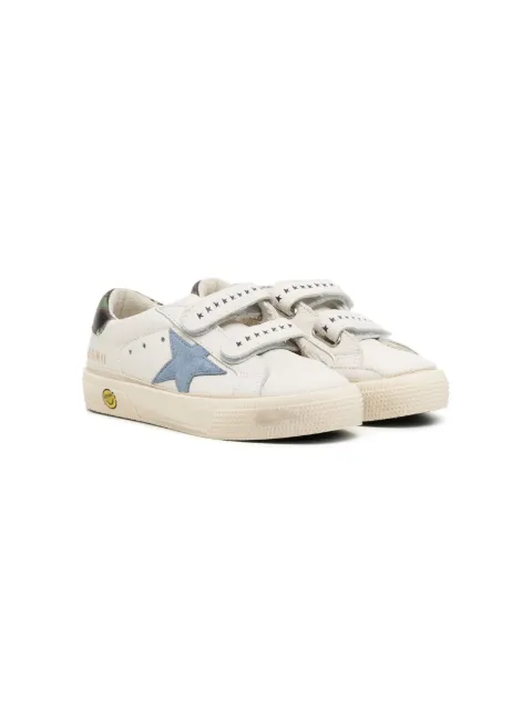 Golden Goose Kids June leather low-top sneakers