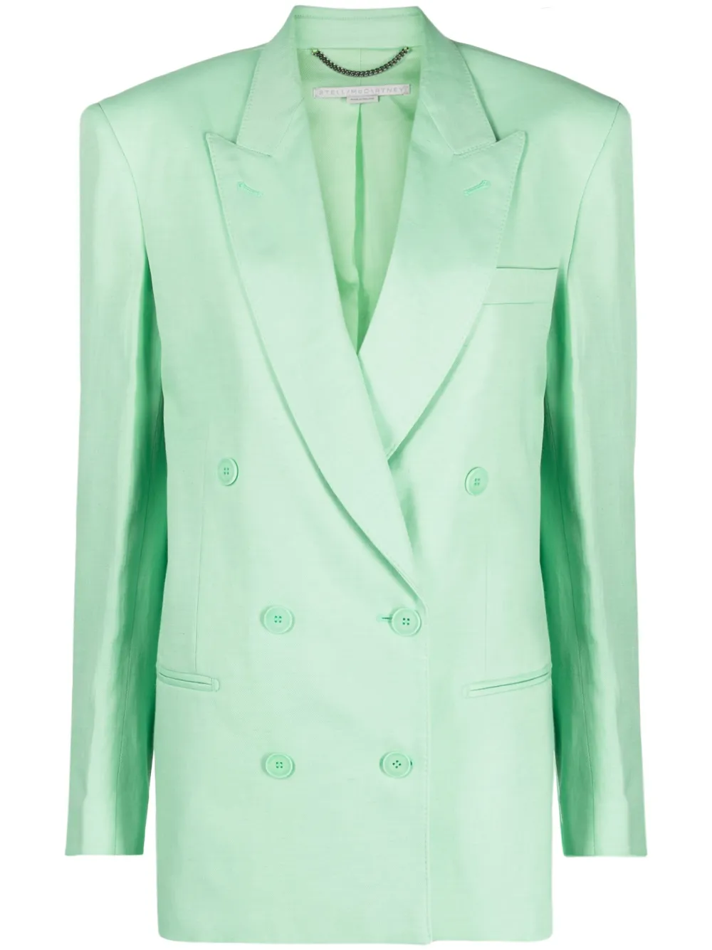 Stella Mccartney Stella Mc Cartney Mint Green Double Breasted Jacket