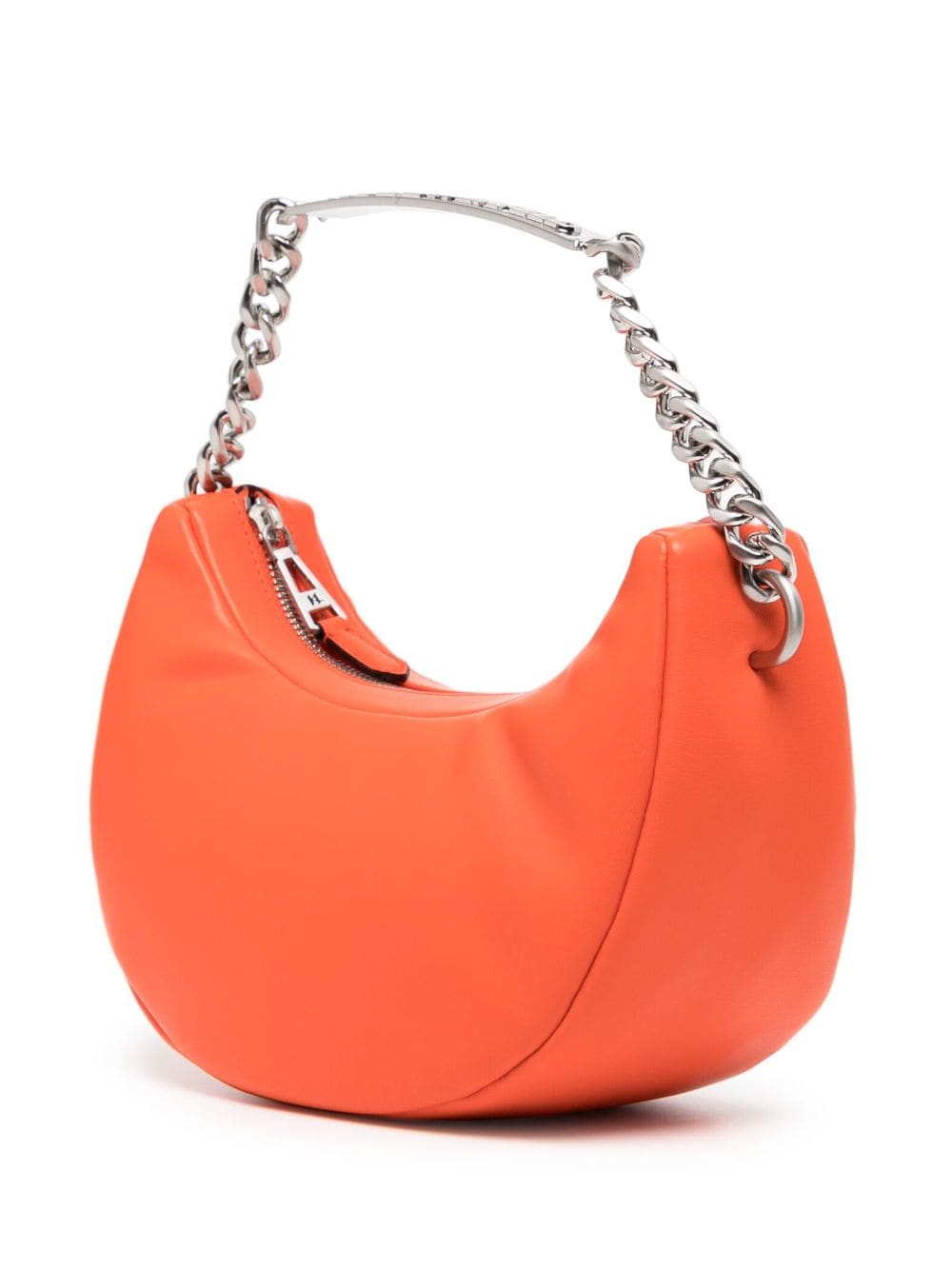 Shop Karl Lagerfeld K/id Leather Shoulder Bag In Orange