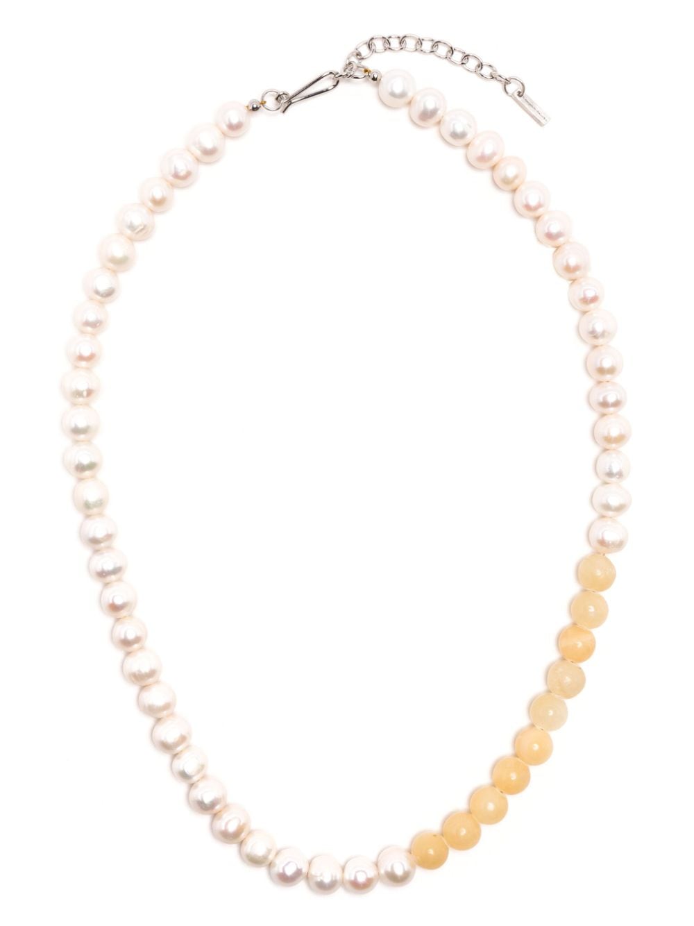 Completedworks jade and pearl-detail necklace