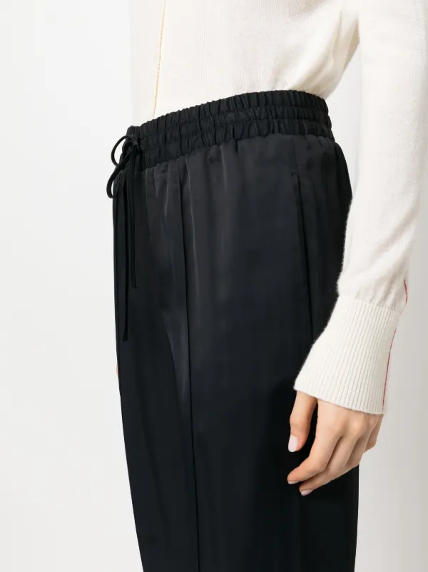 Jil Sander Drawstring Tapered Trousers | Blue | FARFETCH MY