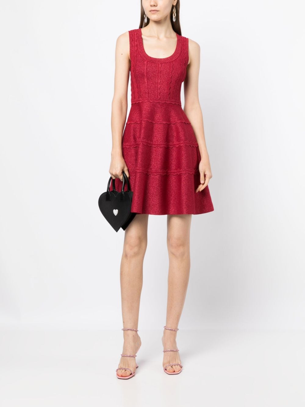 Needle & Thread Mouwloze jurk - Rood
