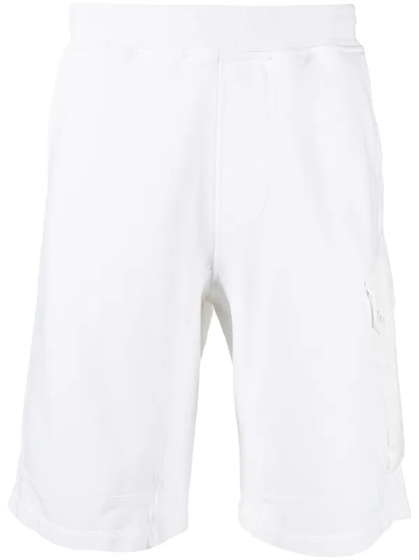 Mens white 2025 shorts with pockets