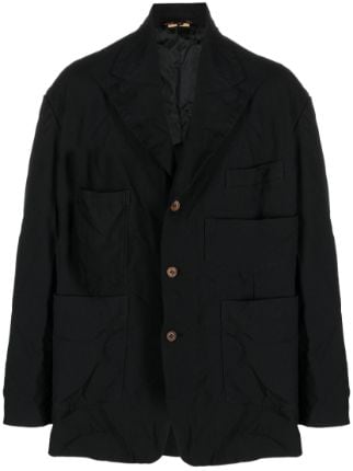 Black Comme Des Garçons シングルジャケット - Farfetch