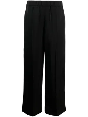 パンツ JIL SANDER Women Straight Pants J40KA0236 J40182923 Brown JIL SANDER Satin-twill straight-leg pants | NET-A-PORTER