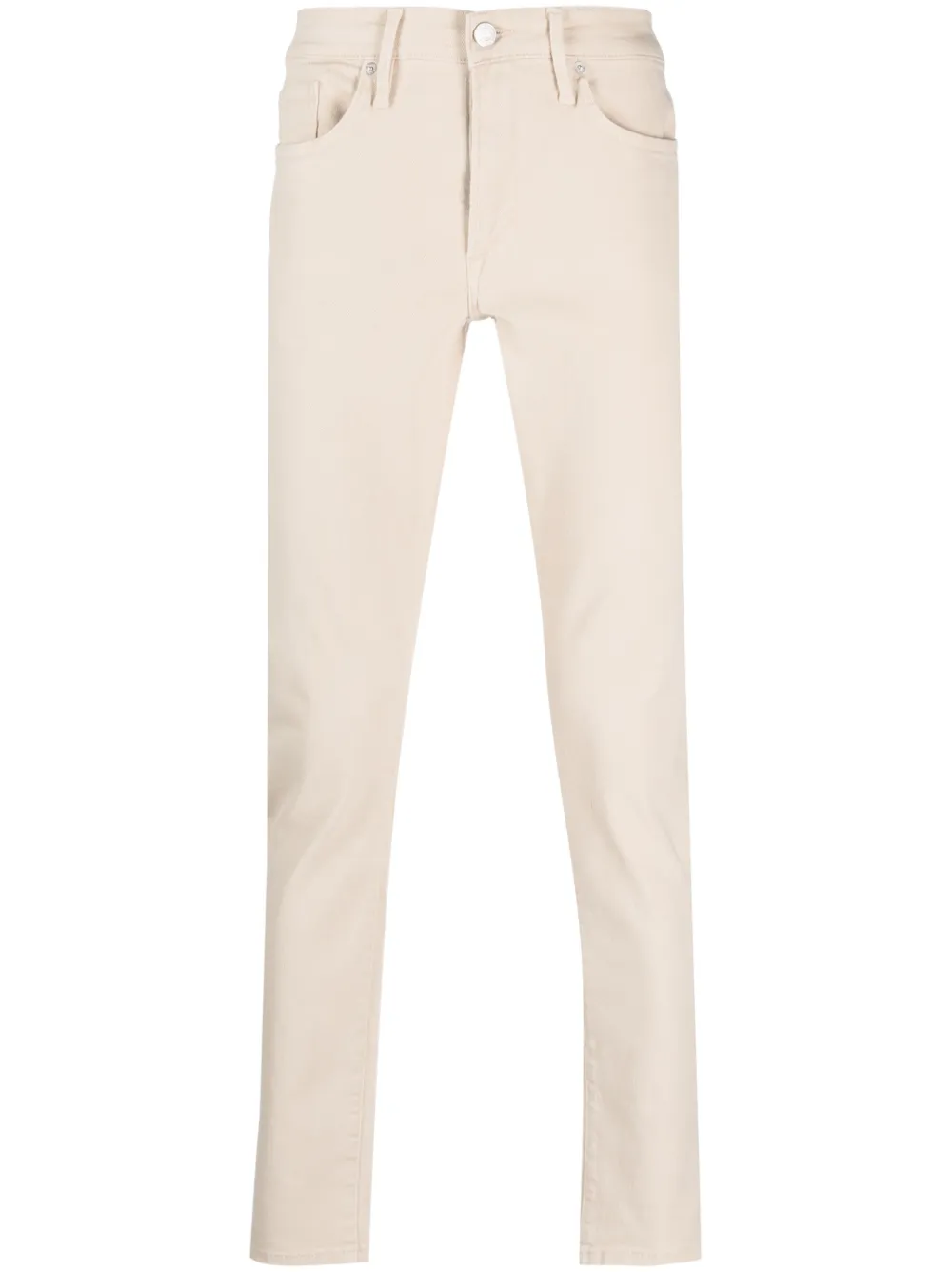 Frame L'homme Slim-cut Trousers In Neutrals