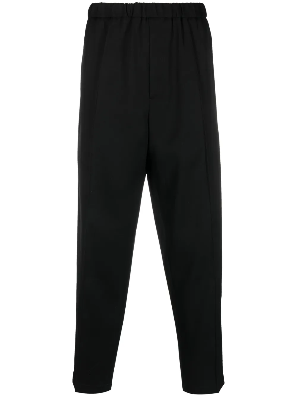 Jil Sander Relaxed-fit Tapered Trousers In Black