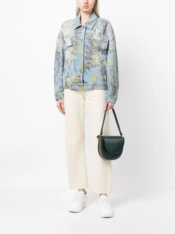 Stella McCartney Rewild Flora デニムジャケット | ブルー