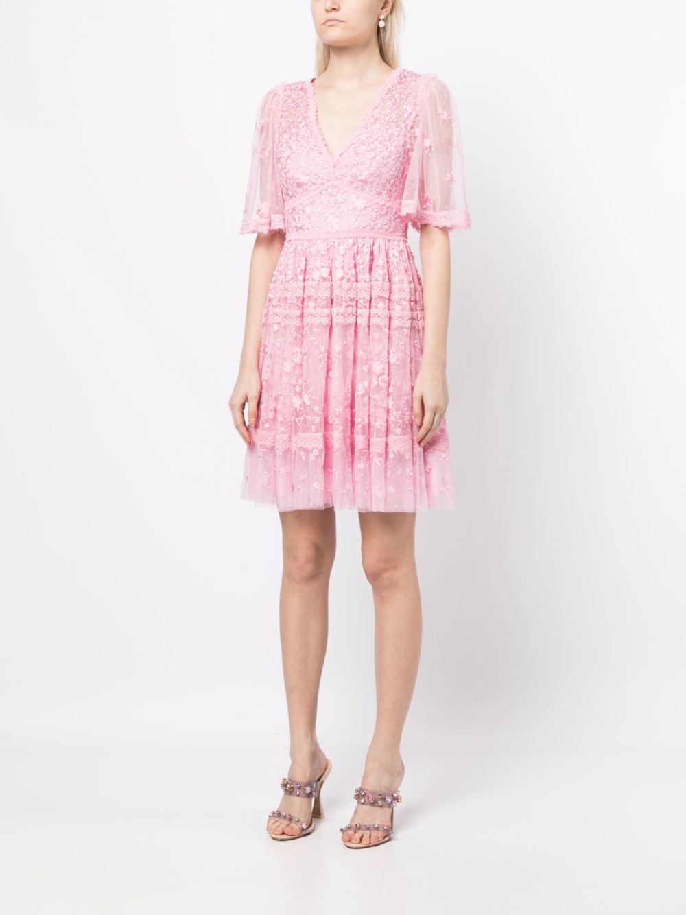 Needle & Thread Sweetheart Lace Minidress - Farfetch