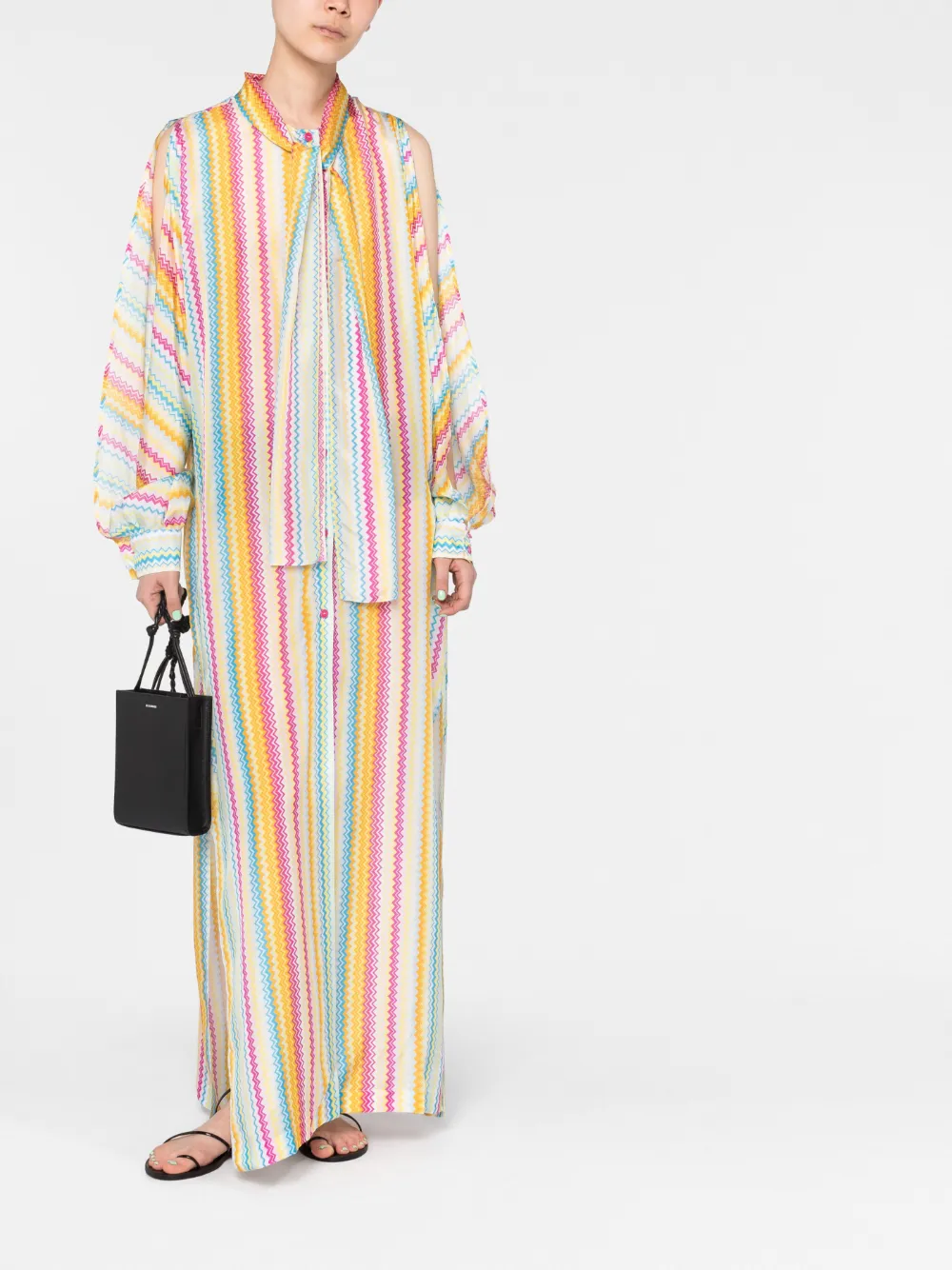 Missoni Zijden maxi-jurk - Geel