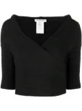 Philosophy Di Lorenzo Serafini knitted cropped top - Black