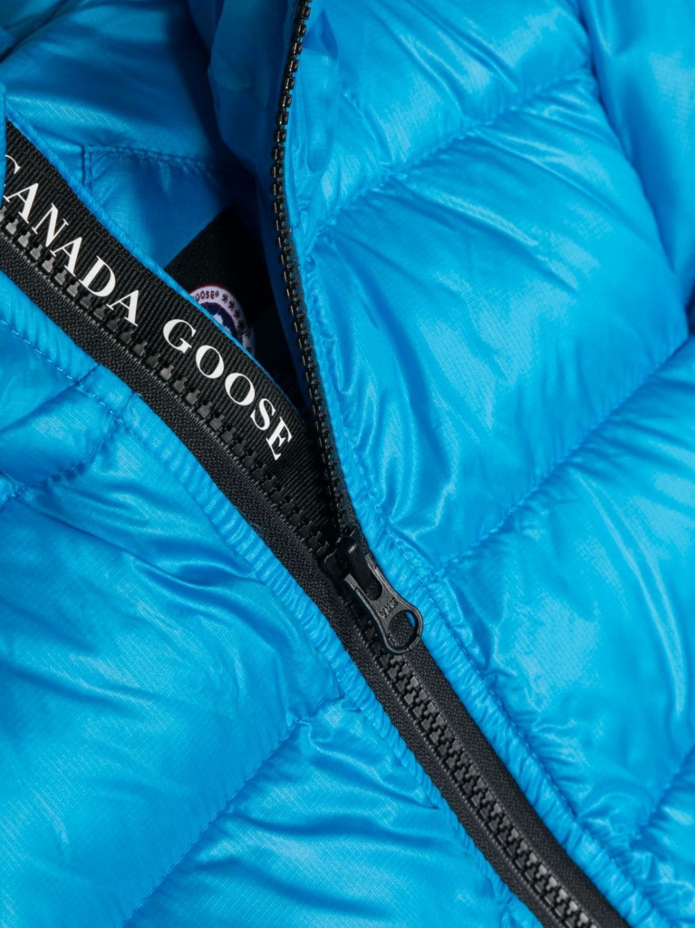 canada goose kids crofton hooded padded jacket - blue