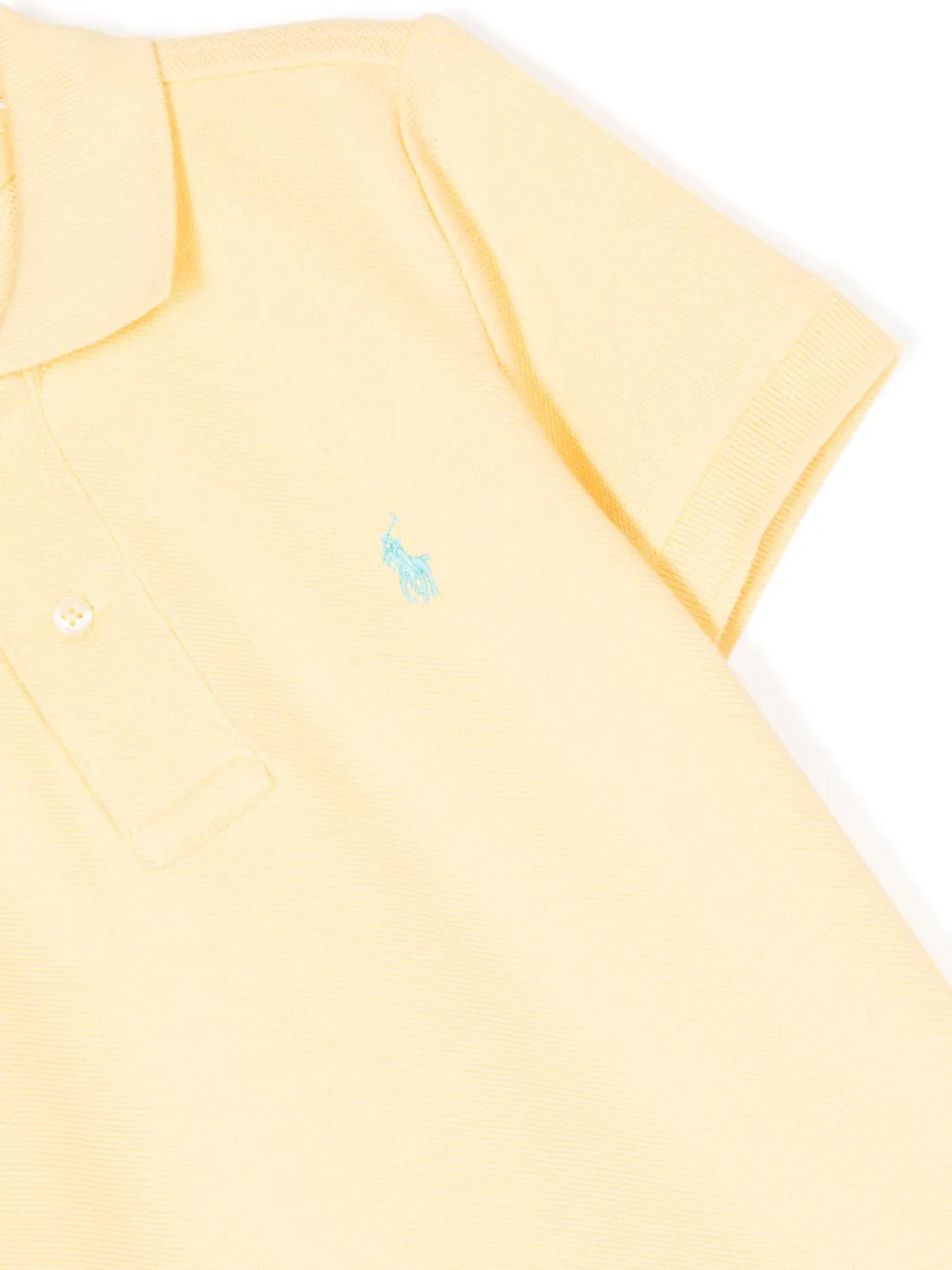 Polo Ralph Lauren Embroidered-logo Polo Shirt In Yellow
