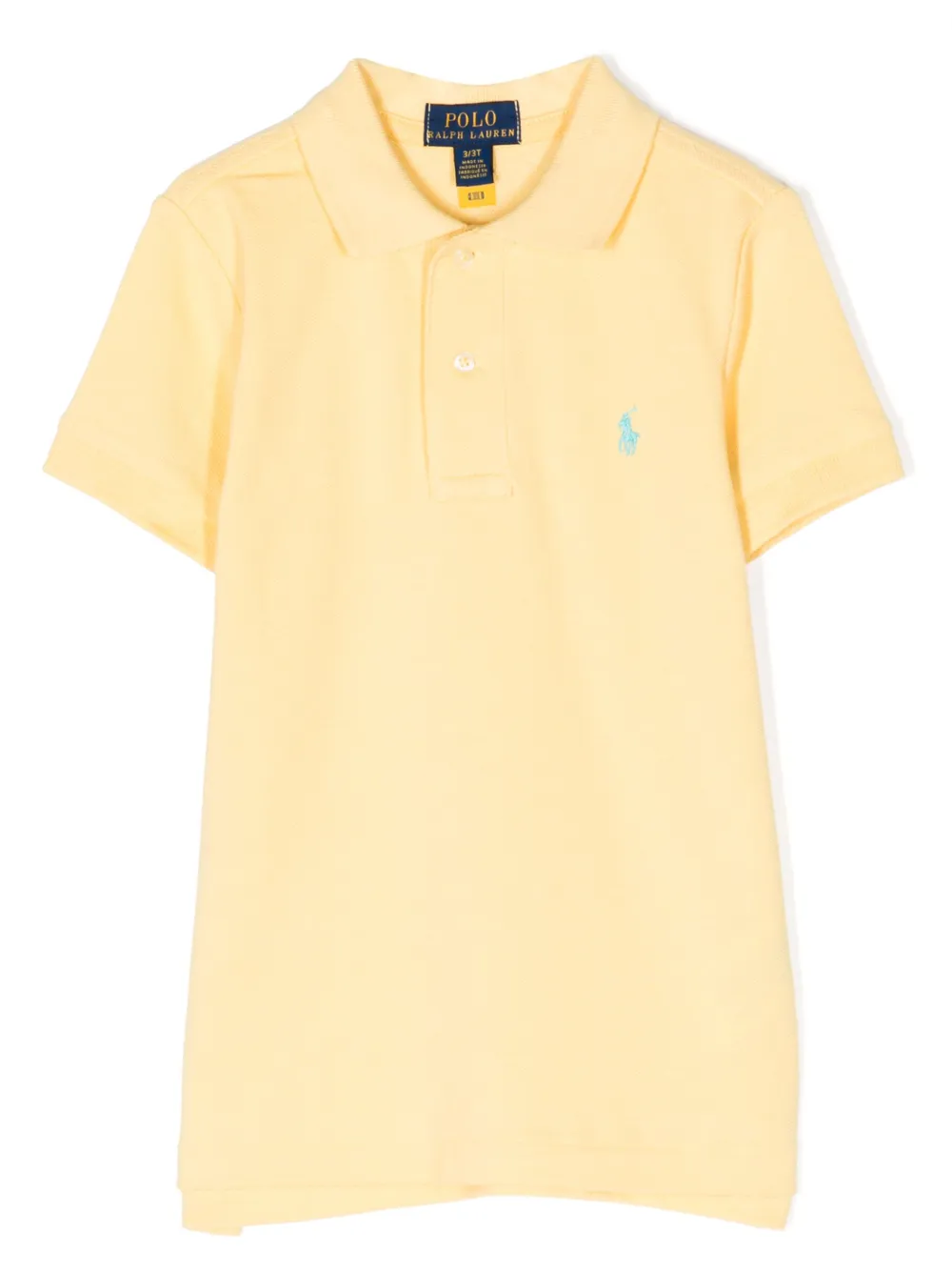 Polo Ralph Lauren Kids' Embroidered-logo Polo Shirt In Yellow