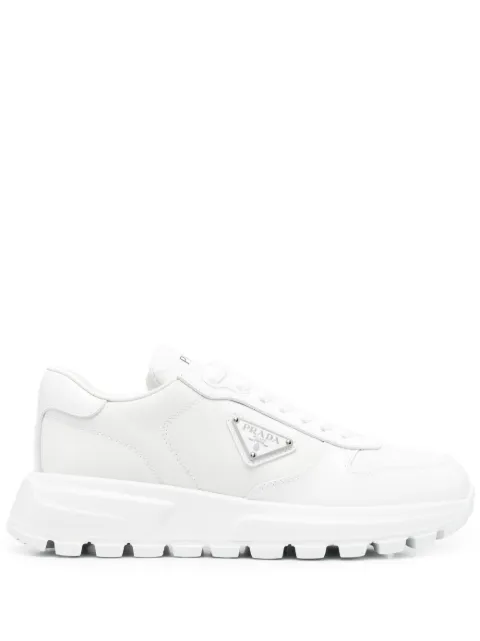 Prada triangle-logo low-top sneakers