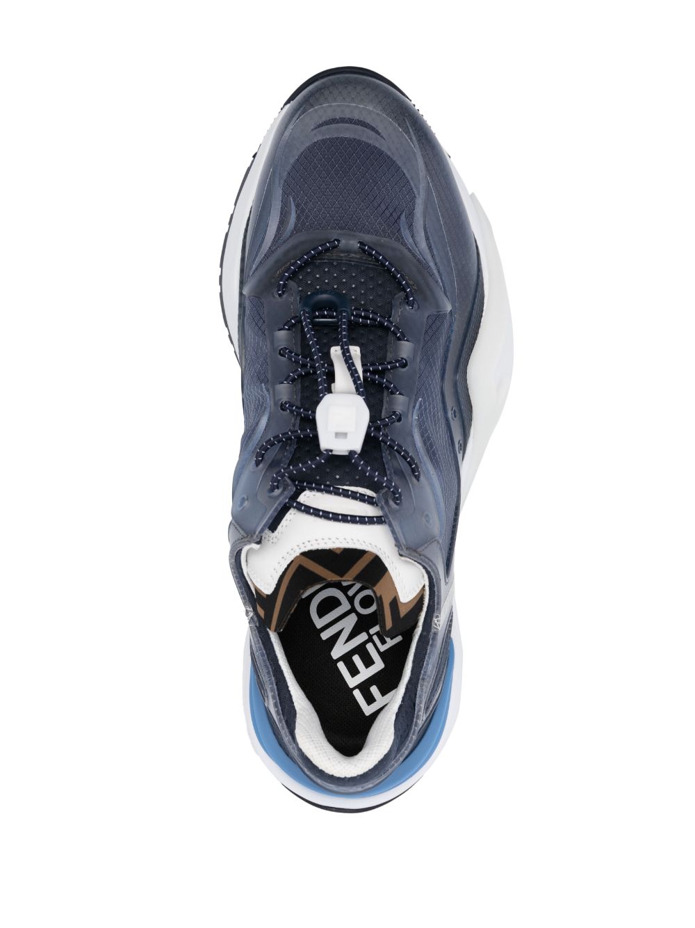 Shop Fendi Runner Low-top Sneakers In Blau