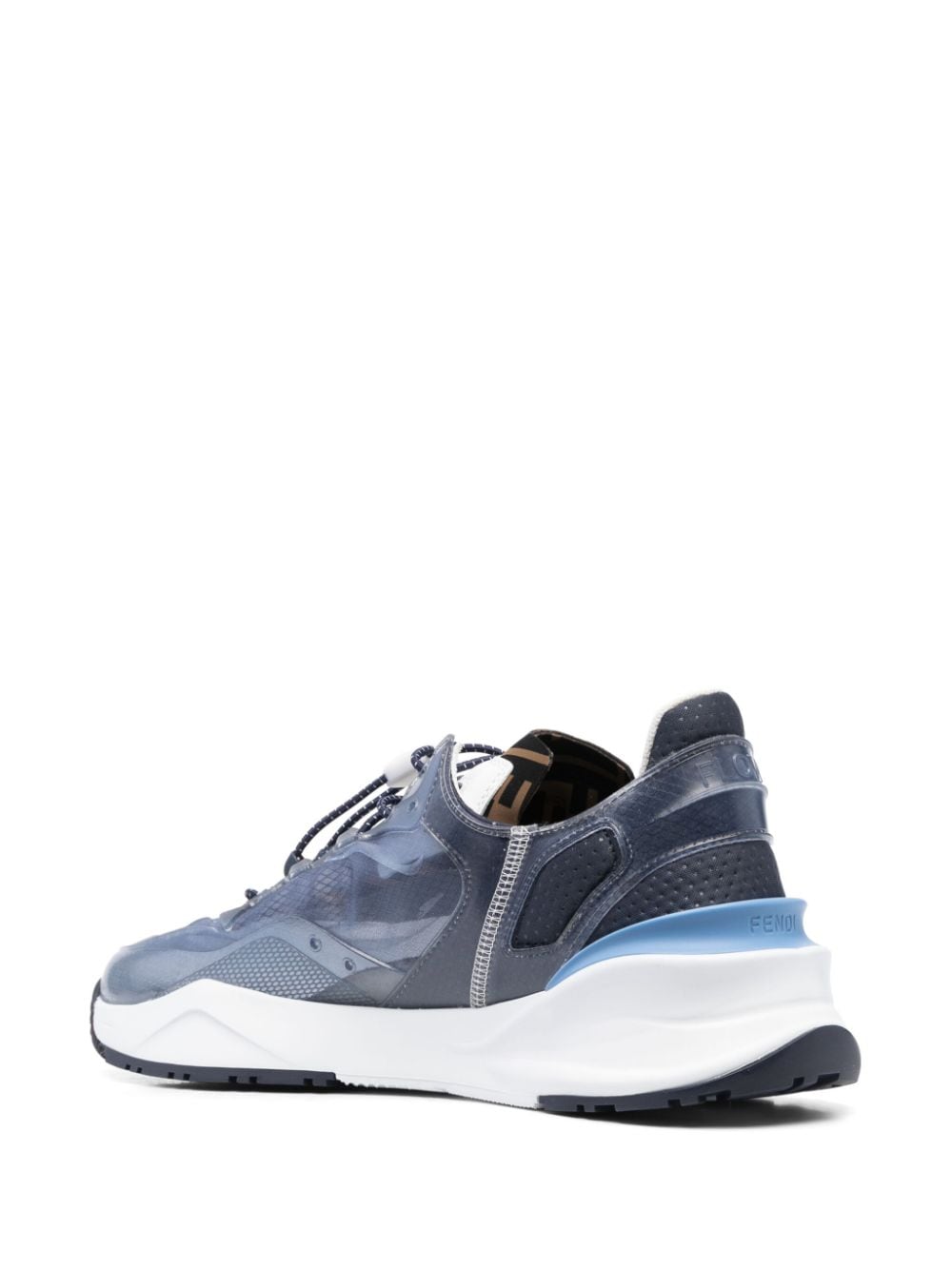 Shop Fendi Runner Low-top Sneakers In Blau