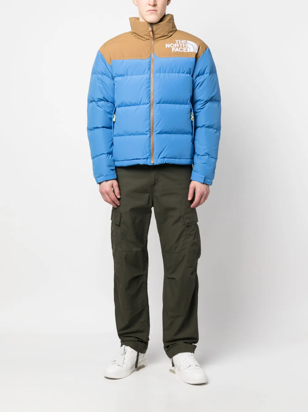 The North Face Tweekleurig donsjack - Blauw