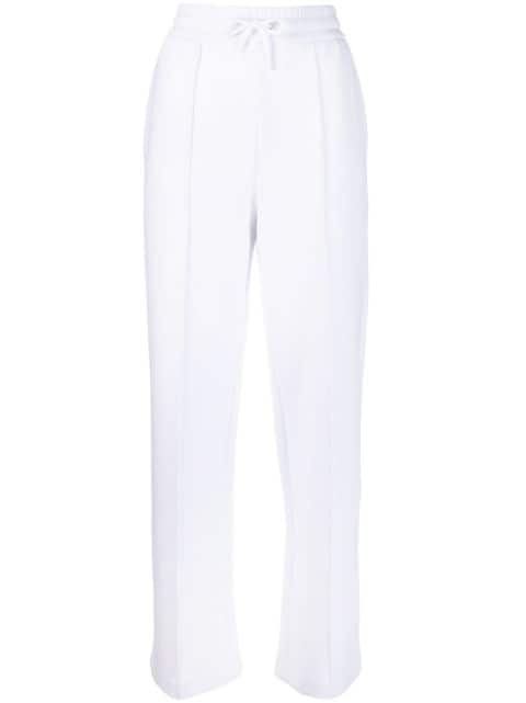 Emporio Armani logo-patch cotton-blend trousers